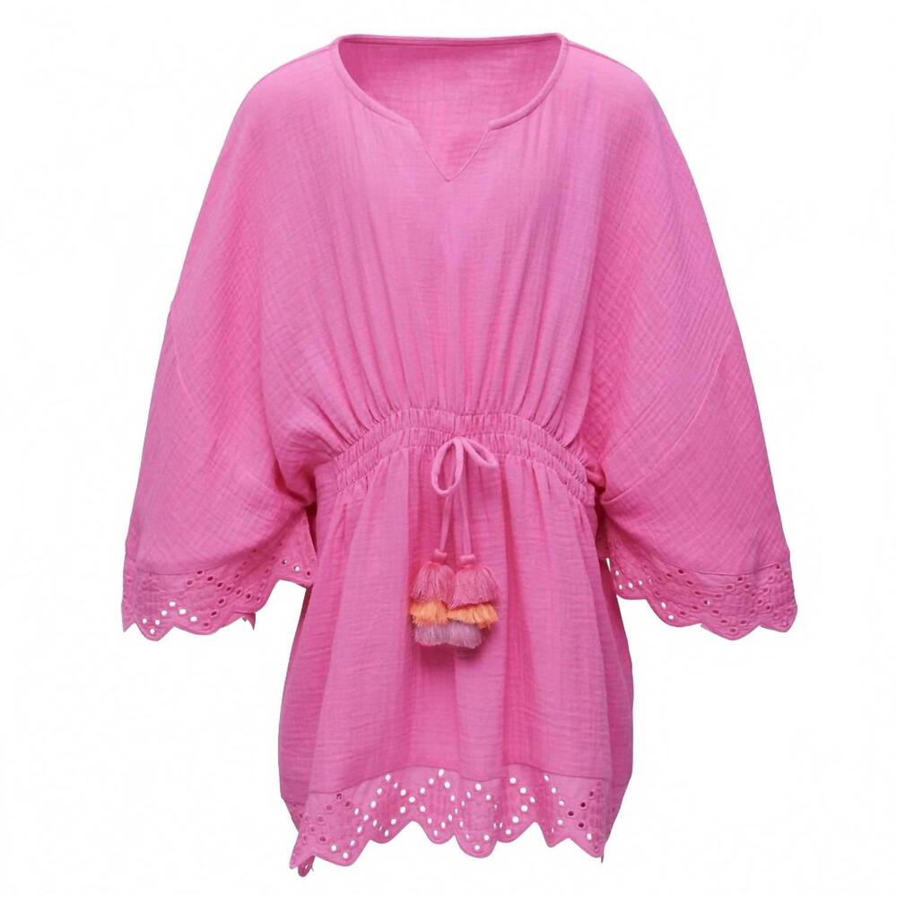 NEW SNAPPER ROCK girls' beach cover up in bubble gum